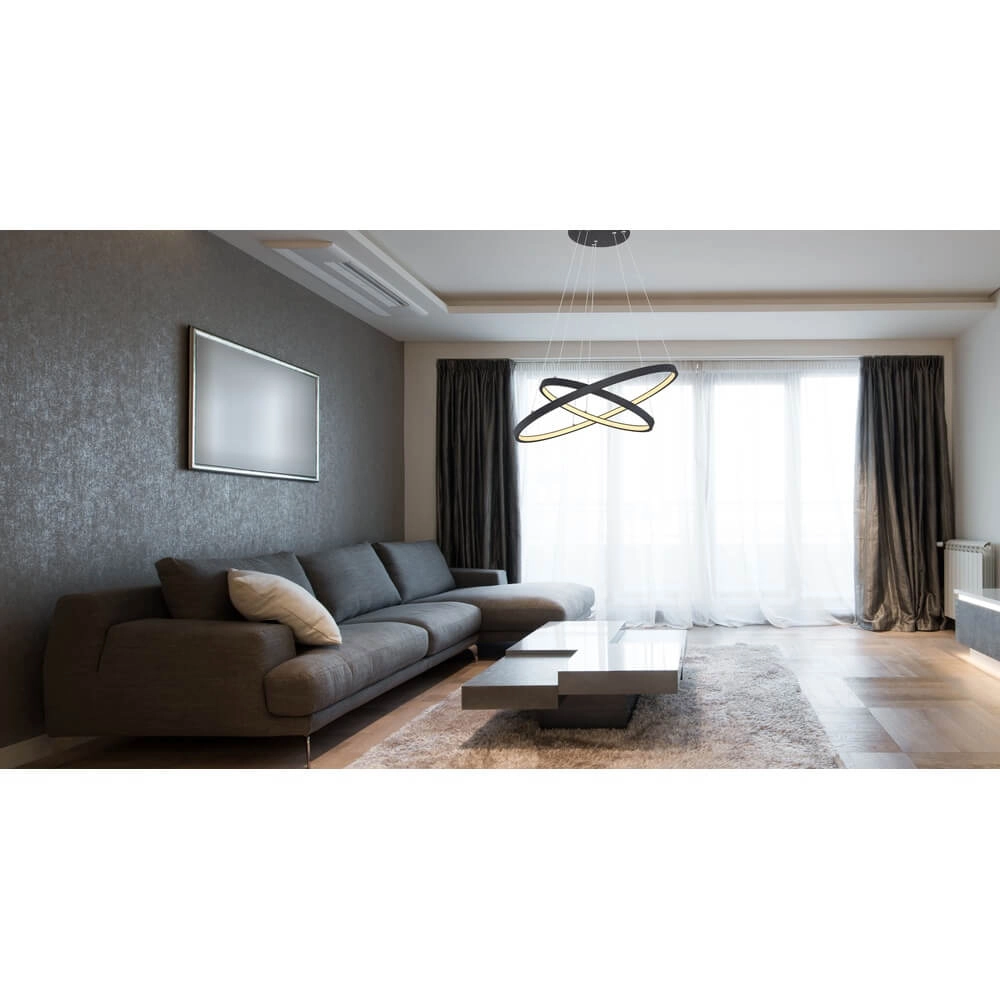 Strakke hanglamp Ralph rond Ø 51cm Globo 9007371401987