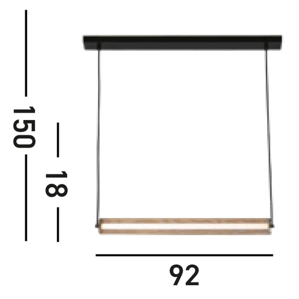 Hanglamp Thread zwart met goud mesh Searchlight 5053423273051