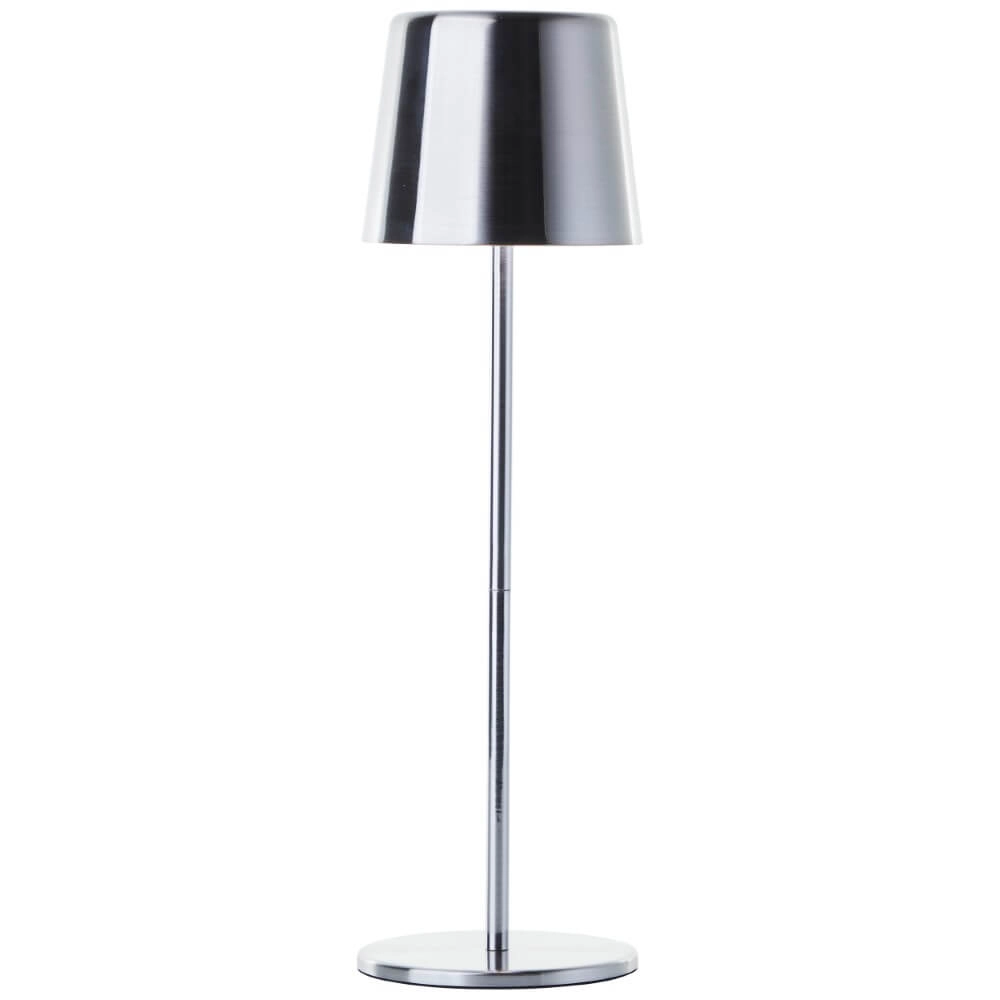 Oplaadbare tafellamp Xaana nikkel
