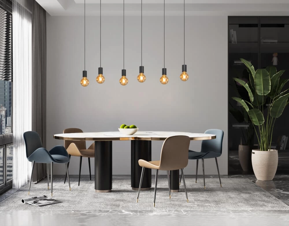 6-lichts hanglamp Cotillas langwerpig Stars of Light 9008606261352