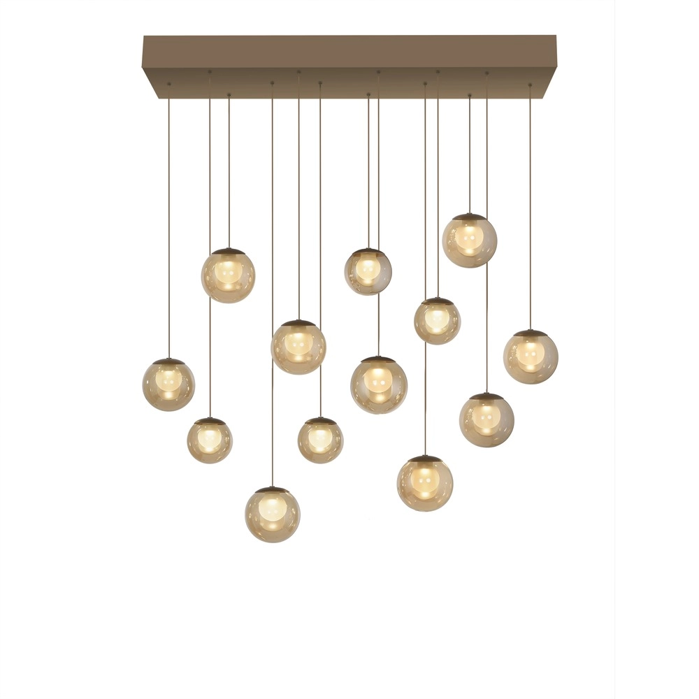 13-lichts hanglamp Pure Popup bronce Paul Neuhaus 4012248398319