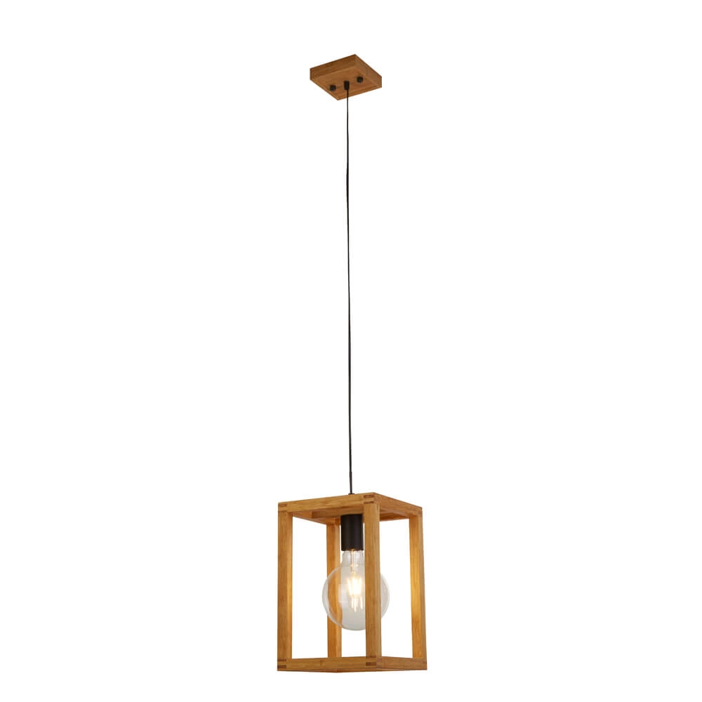 Hanglamp Hout Square