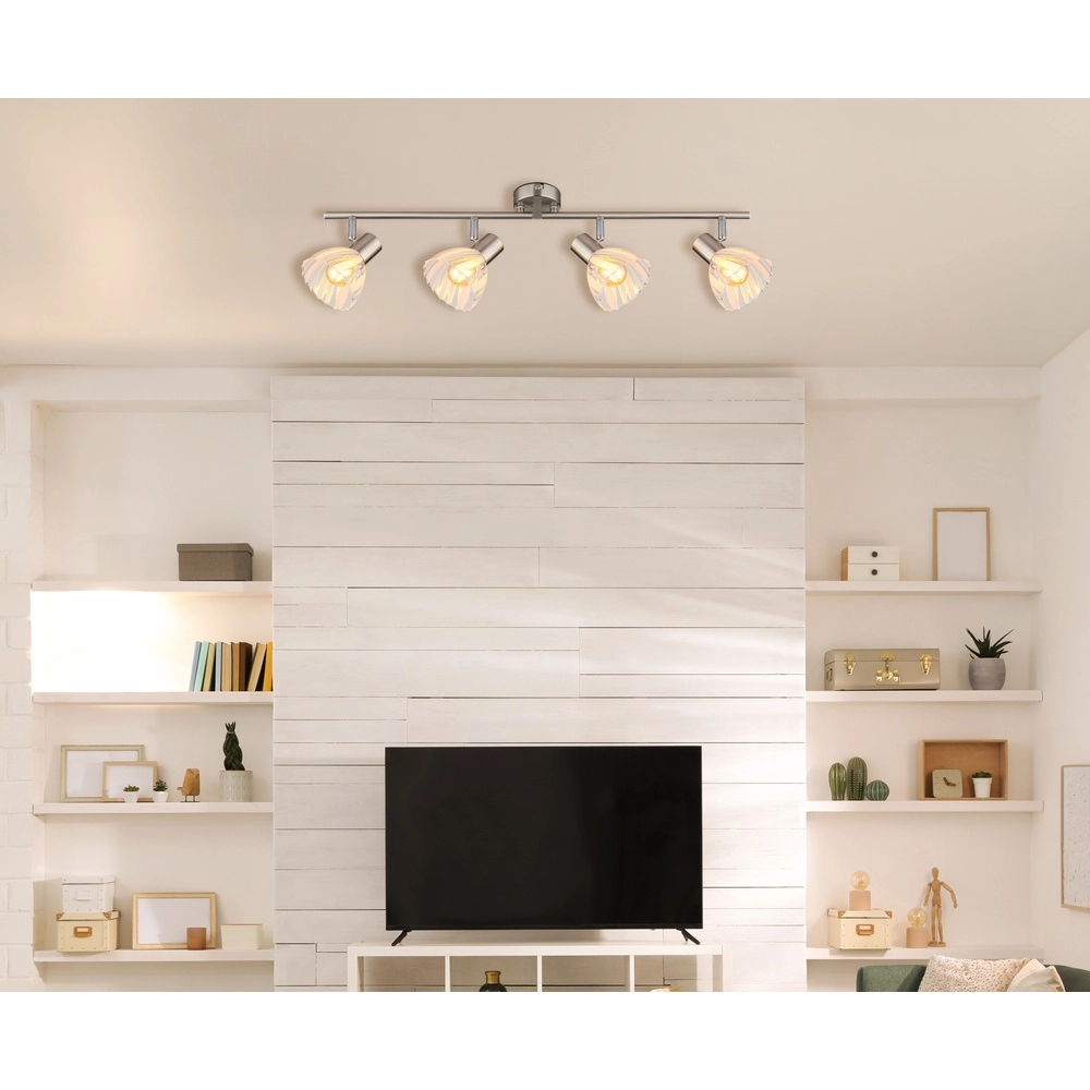 Plafondlamp 4-lichts Zachery nikkel Globo 9007371522491