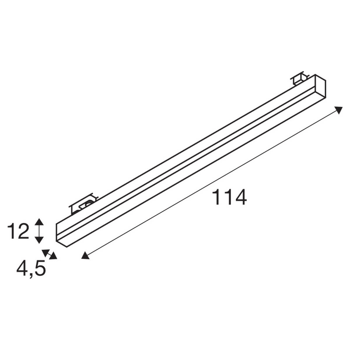 3-fase lamp Sight Track zilvergrijs SLV 4024163254649