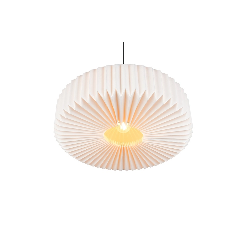 Moderne hanglamp Lamora zwart met wit Trio 4017807702323