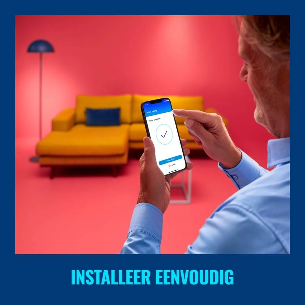 Wandspot Up and Down smart - zwart WiZ 8719514554610