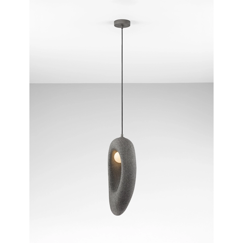 Natuurlijke hanglamp Tempus grijs 48cm Lyora 5212017476852