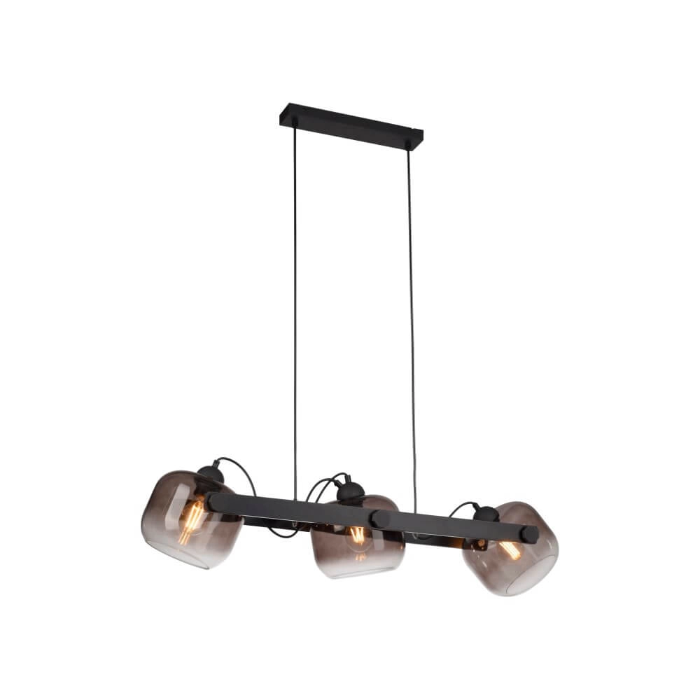 Hanglamp Cup 2.0 3-lichts smoke glas