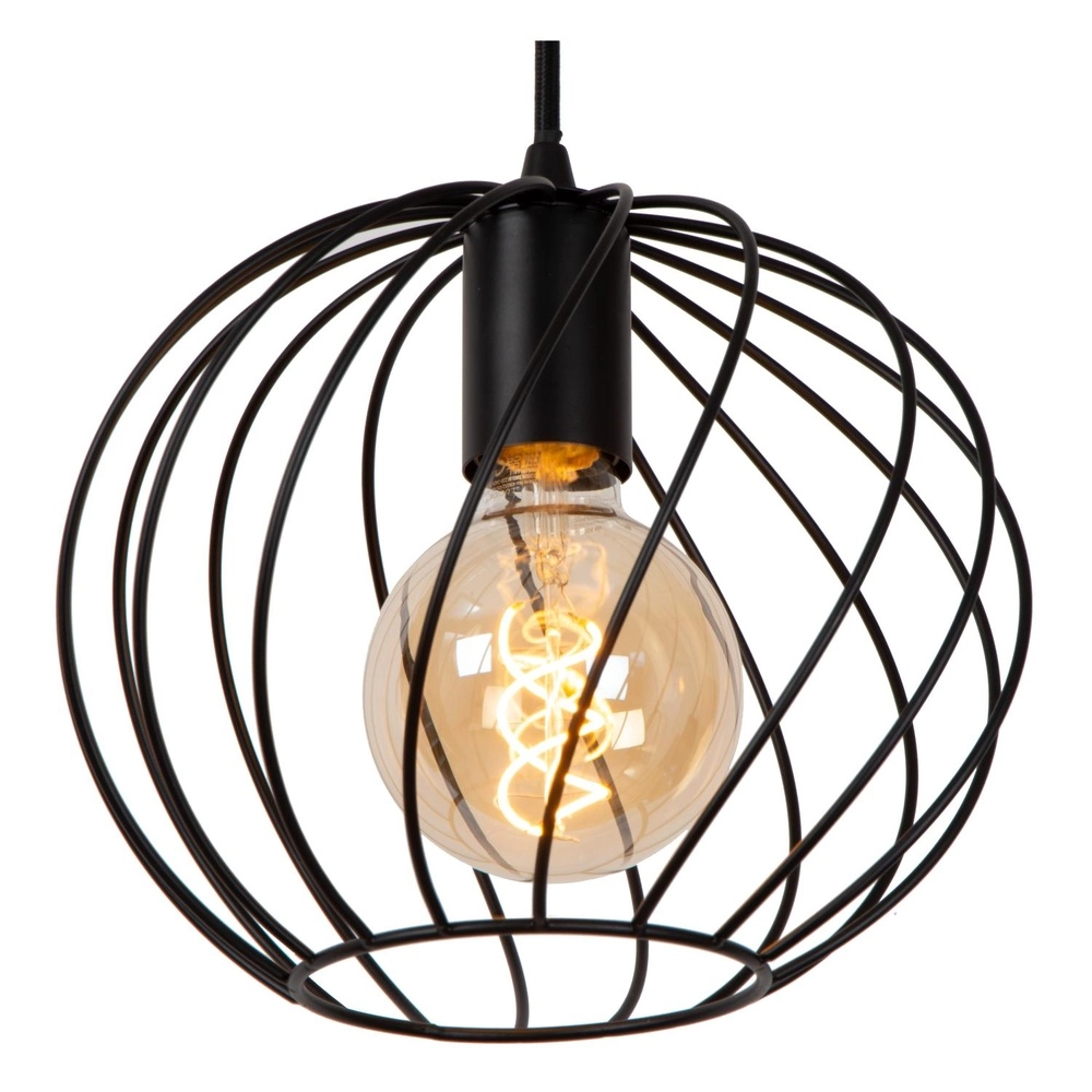 Hanglamp Danza Ø 50cm zwart Lucide 5411212211576