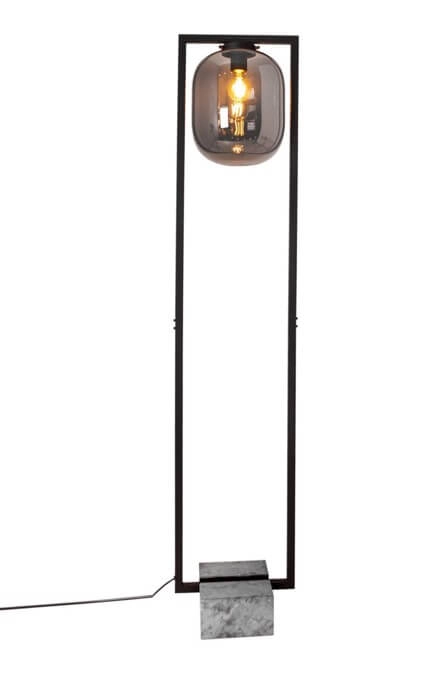 Staande lamp Dixton smoke glas
