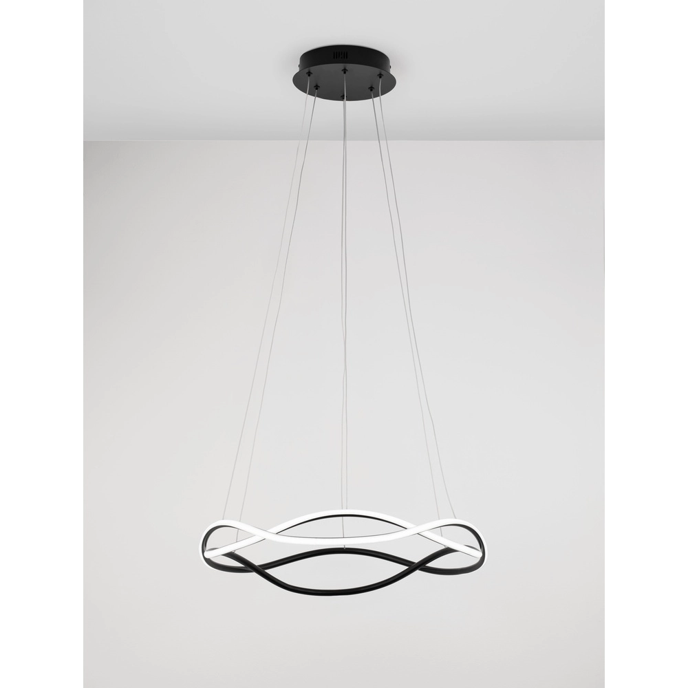 Design hanglamp Jinal zwart Ø 60cm