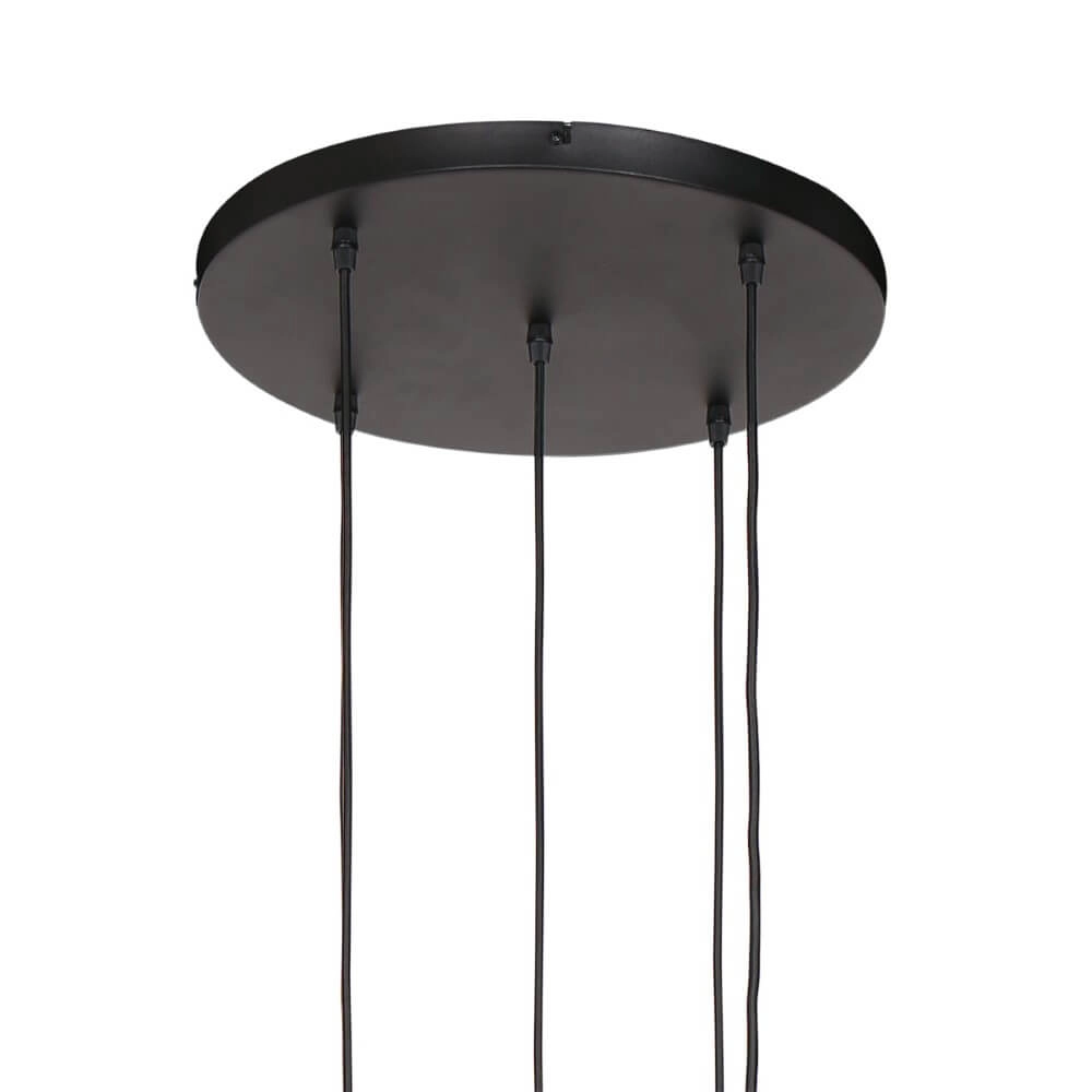 Vide hanglamp Bollique goud met amberglas Steinhauer 8712746173000