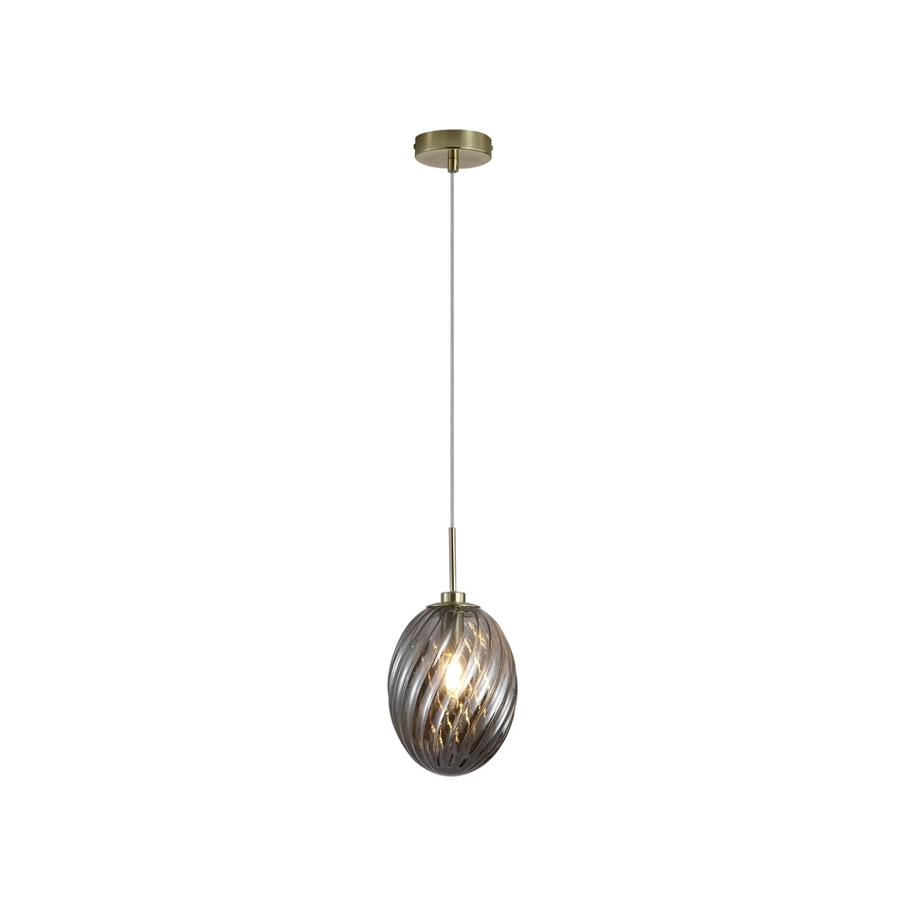 Hanglamp Whirl smoke glas