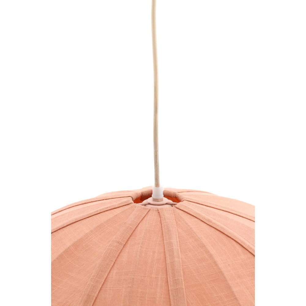 Stoffen hanglamp Cesano Ø 50cm - licht roze Light & Living 8717807779283