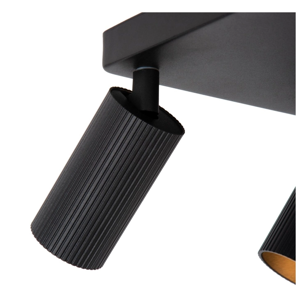 Opbouw plafondspot Clubs 4-lichts zwart Lucide 5411212093523