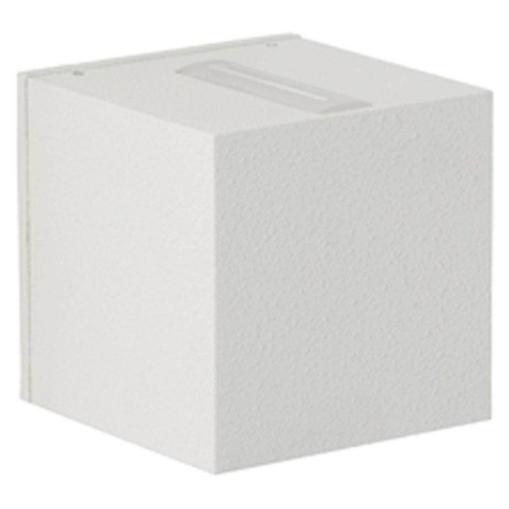 Vierkante Led muurlamp Zenn 10,5cm - wit