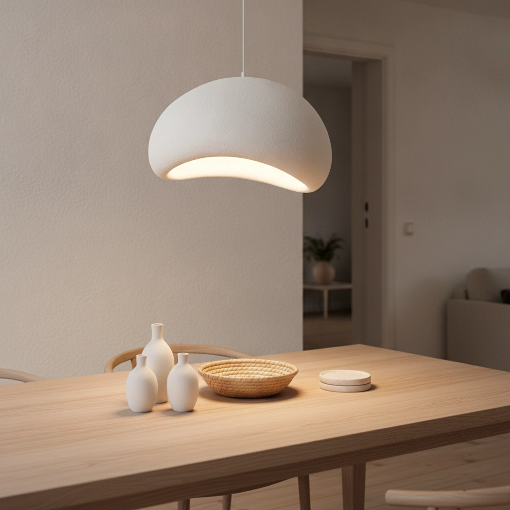 Natuurlijke hanglamp Aere wit 60cm