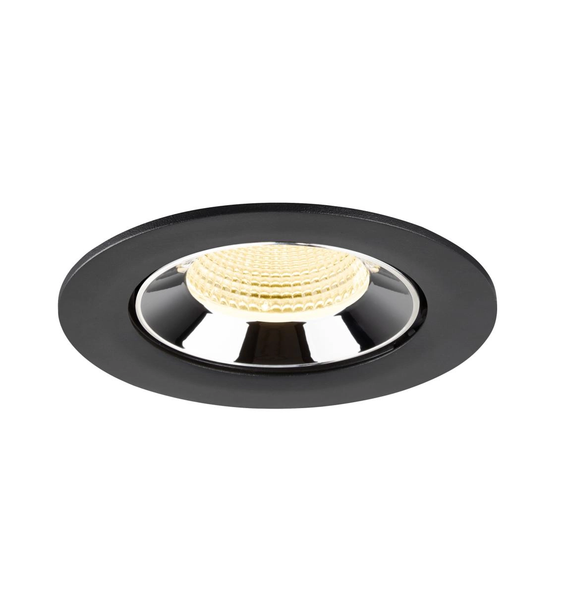 Inbouwspot Numinos Gimble L zwart/chroom 3000K - 55gr SLV 4024163310253