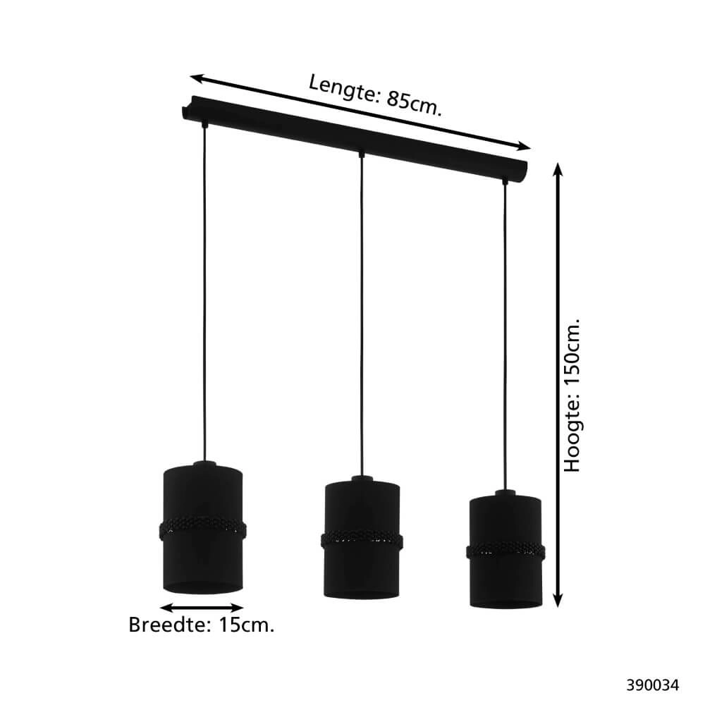 Eetkamer hanglamp Paraguaio 3-lichts Stars of Light 9008606221011