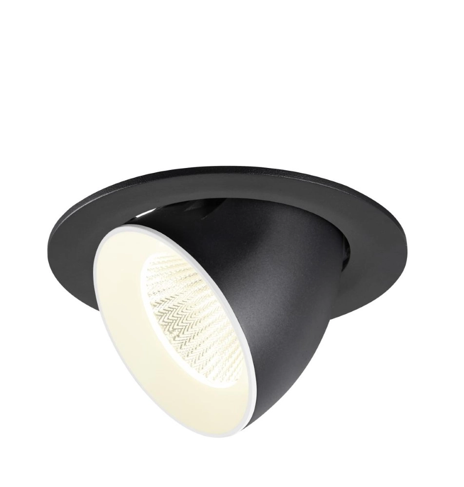 Inbouwspot Numinos Gimble L zwart/wit 4000K - 40gr SLV 4024163310116