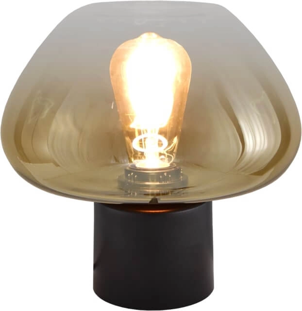 Tafellamp Genua zwart met goud glas Ø 24cm Masterlight 8718121357164