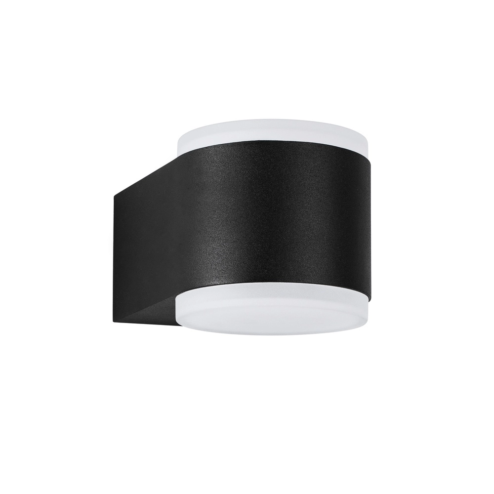 Strakke wandlamp Nus zwart dubbel Lyora 5212017425959