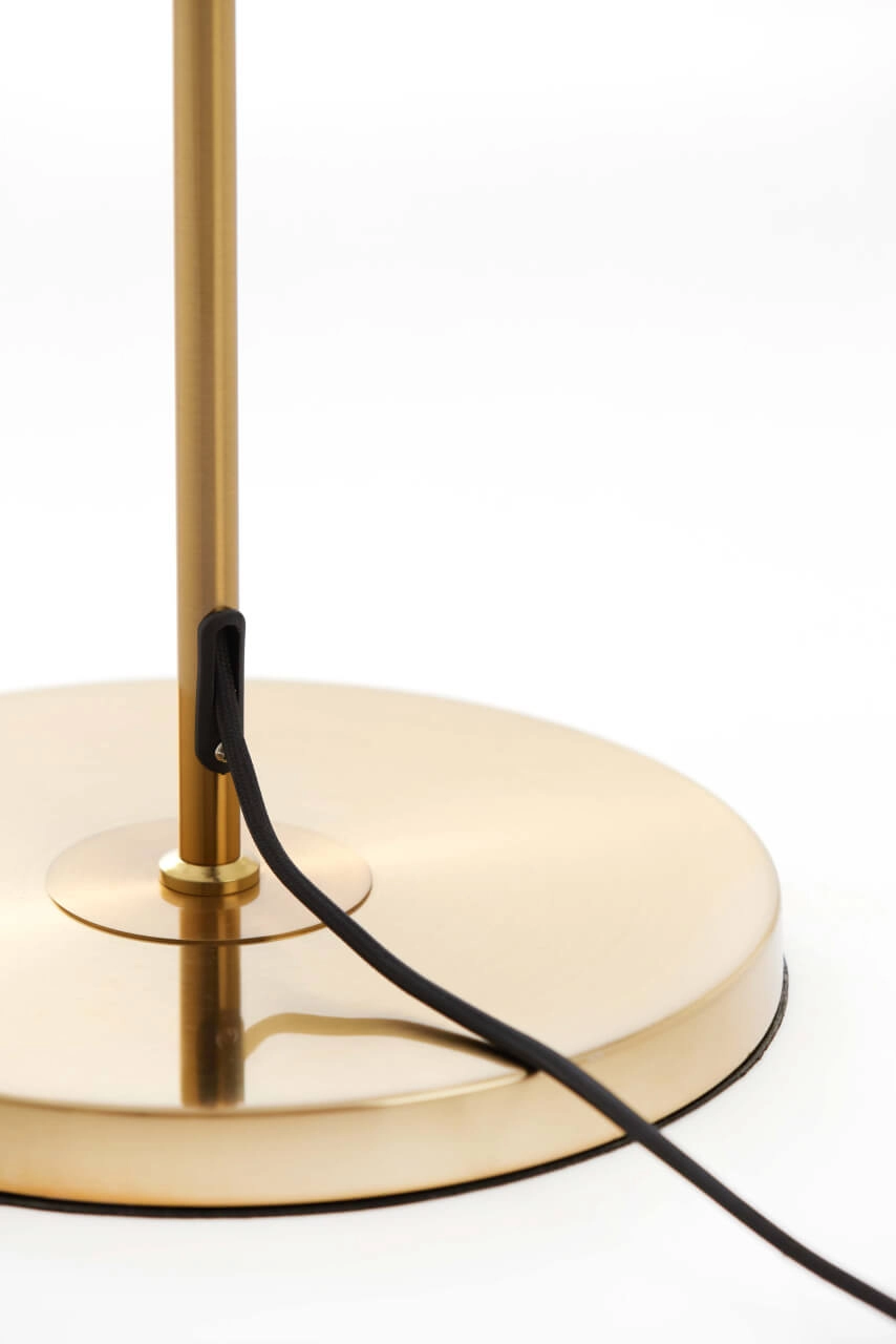 Gouden vloerlamp Medina met smoke glas Light & Living 8717807696979