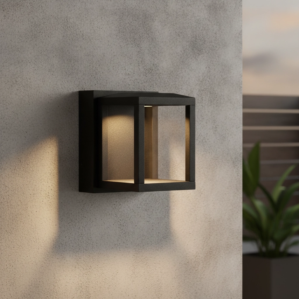 Zwarte wandlamp Prive 13cm