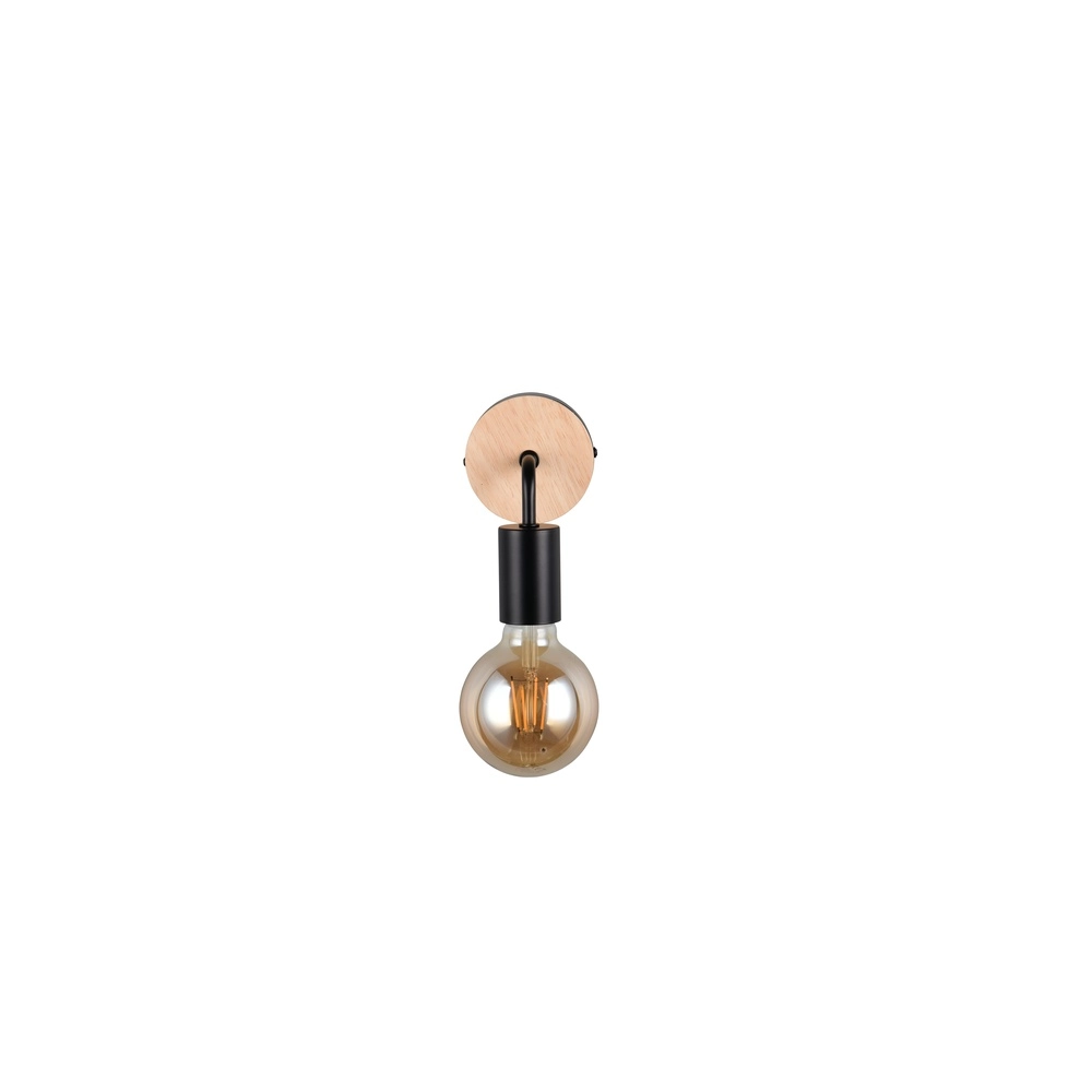 Wandlamp Merida zwart Trio 4017807670783