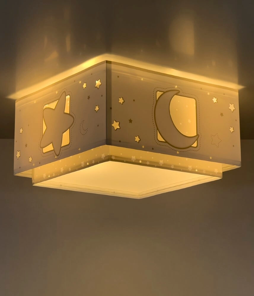 Vierkante plafondlamp Moonlight grijs Dalber 8420406003290