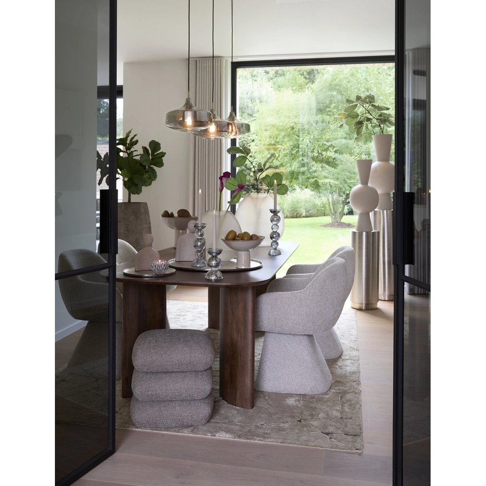 Eettafel hanglamp Solna 3 glazen kappen Light & Living 8717807708597