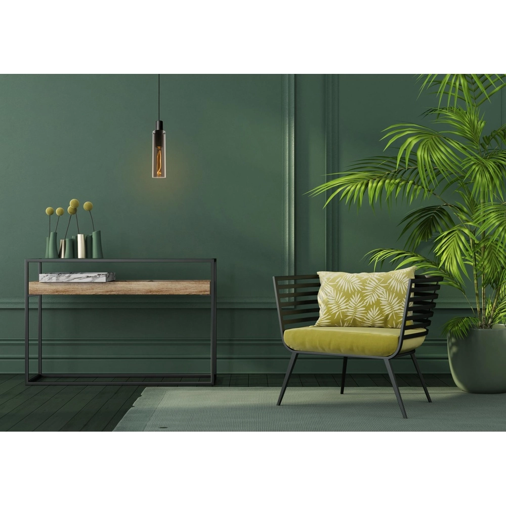 Strakke hanglamp Orlando Ø 10cm smoke glas Lucide 5411212740724