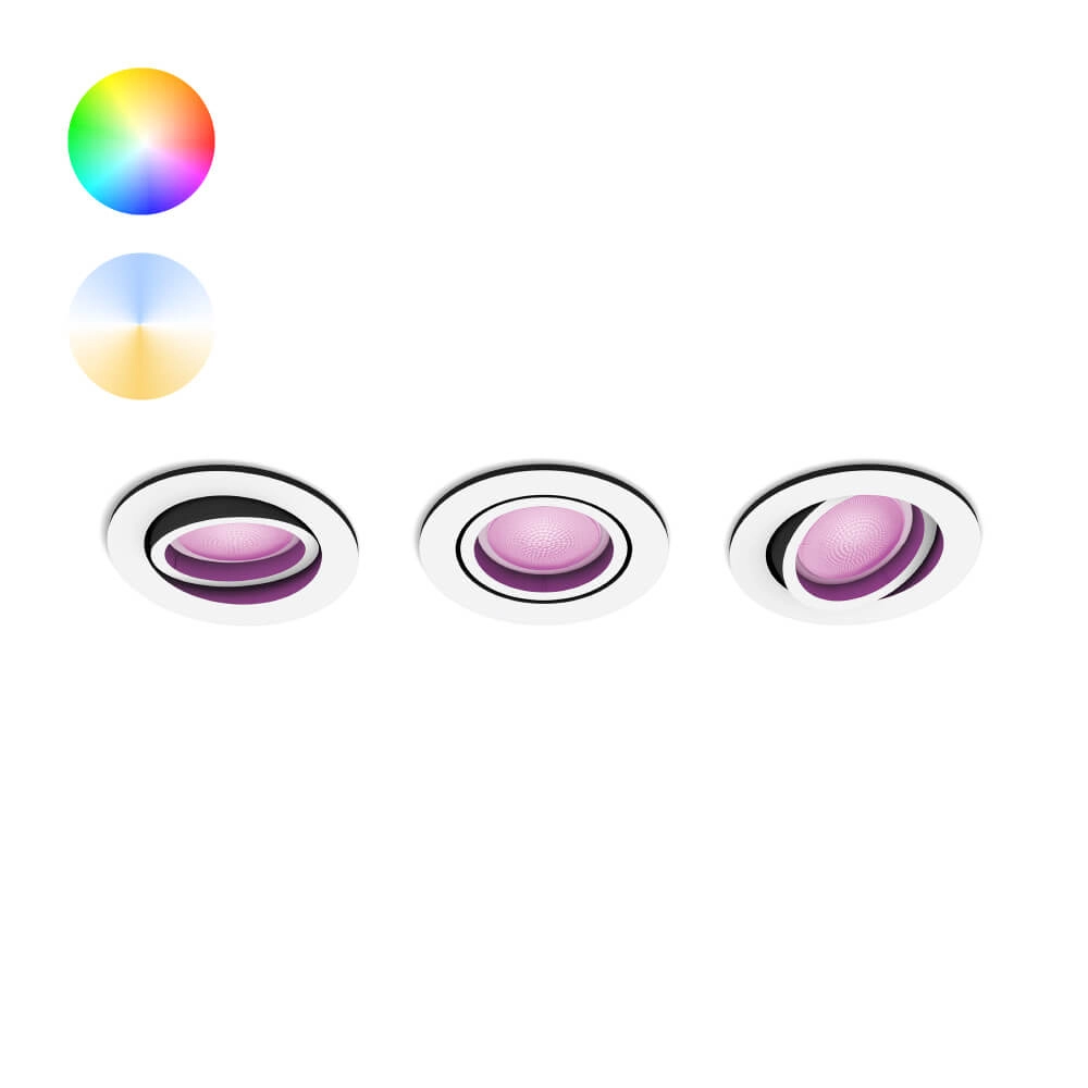Inbouwspot Hue Centura - White and Color set van 3 wit