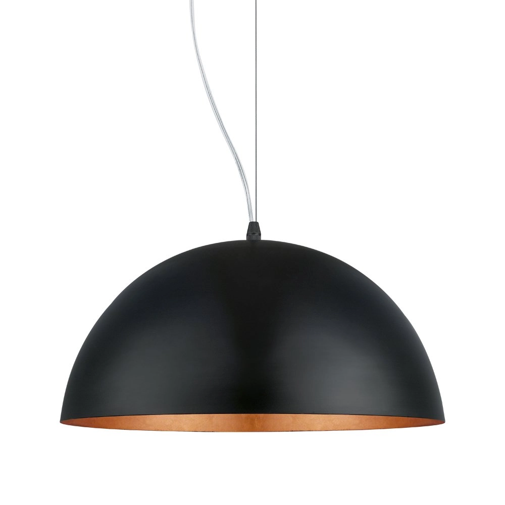 Hanglamp Gaetano 1 zwart - koper Eglo 9002759949389