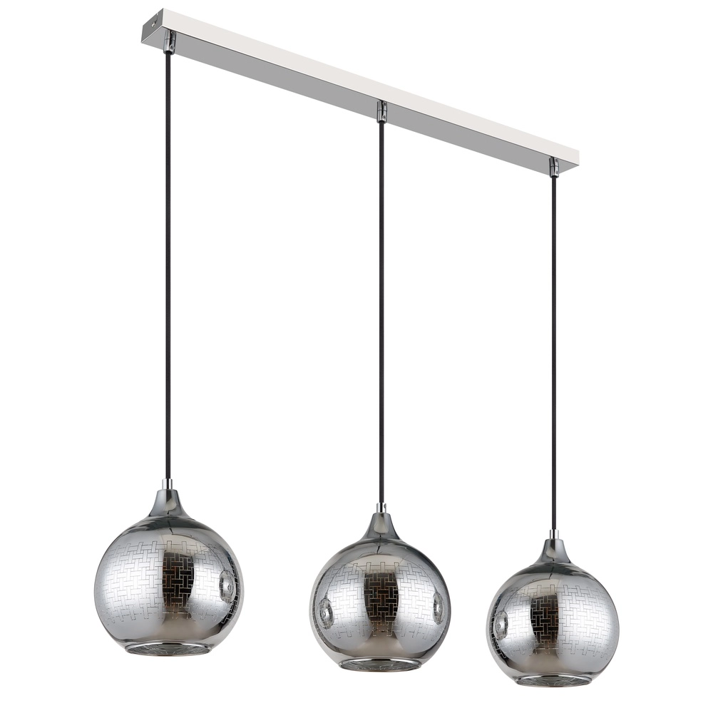 3-lichts hanglamp Lourdes wit Globo 9007371509072