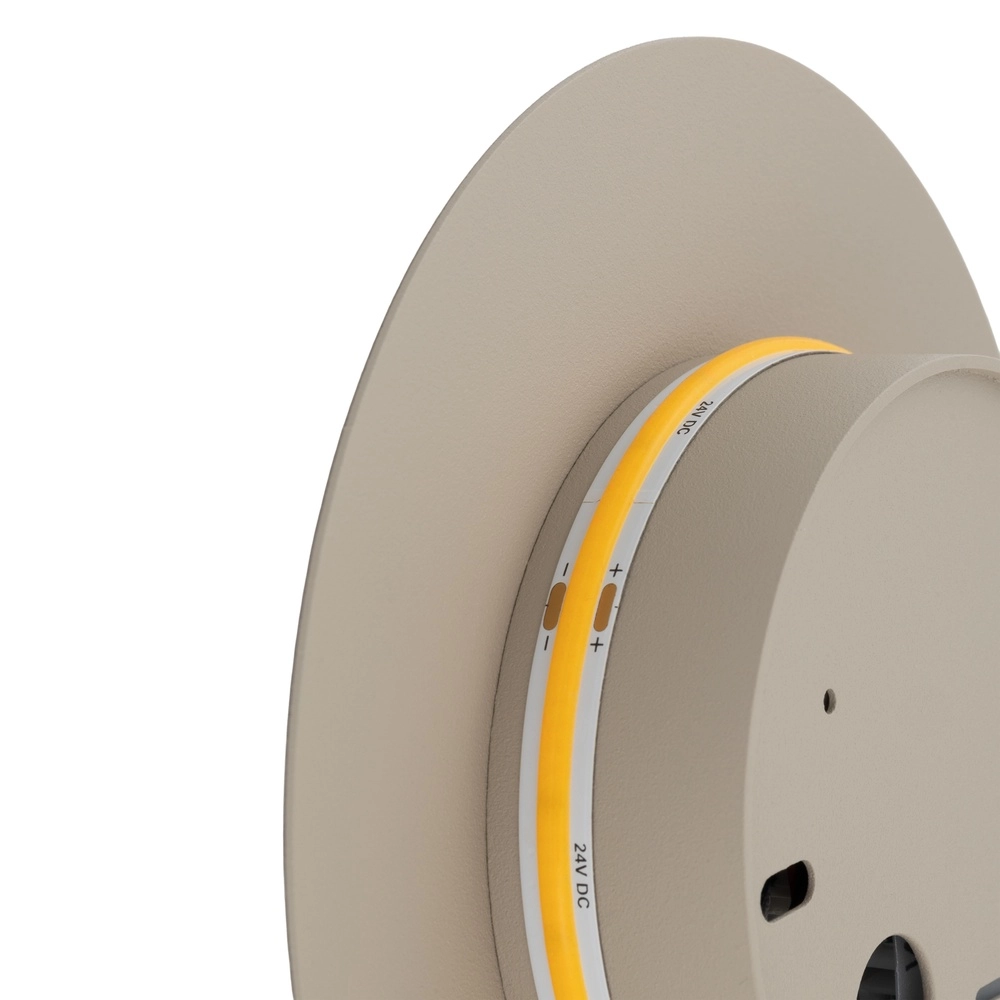 Design wandlamp Ring zand bruin Ø 15cm Lyora 5903139126564