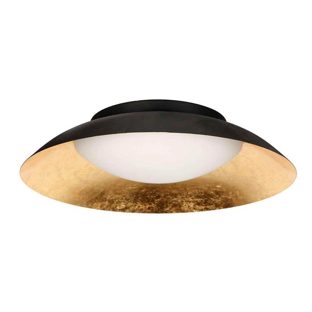 Plafondlamp Walcie zwart met goud