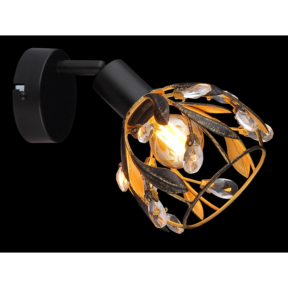 Landelijke wandlamp Mika zwart Globo 9007371522293