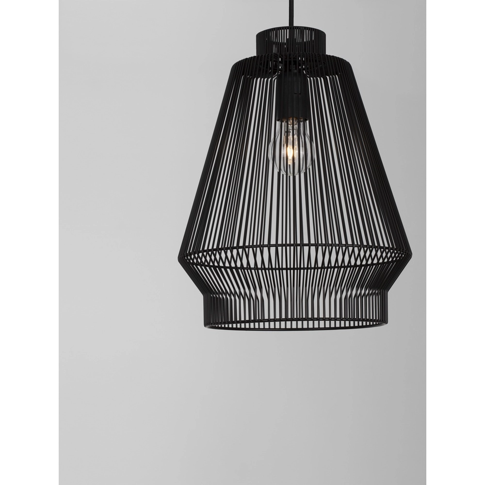 Bohemian hanglamp Bredo Ø 27,5cm zwart Lyora 5212017438898
