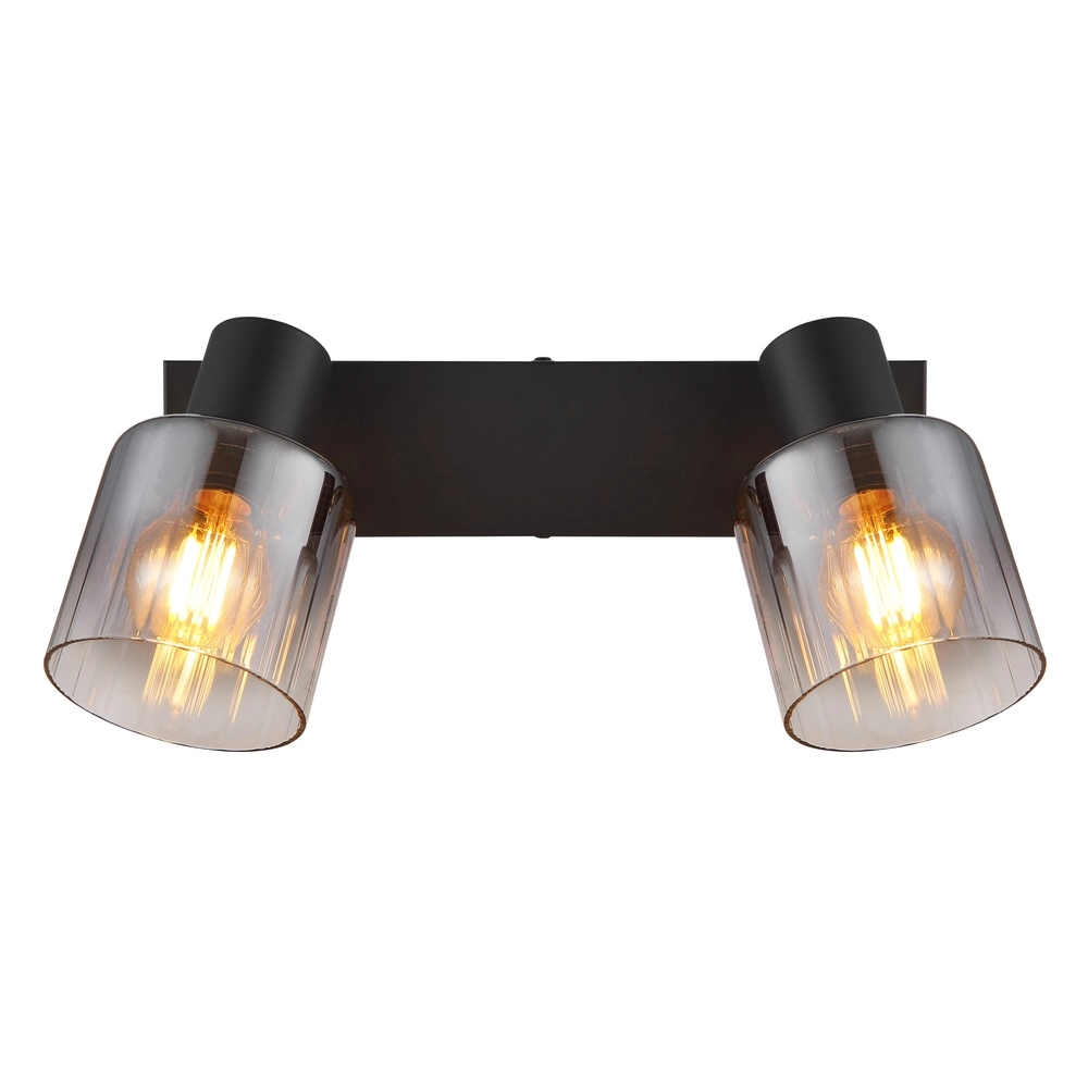 Plafondlamp Jack 2-lichts zwart Globo 9007371516834