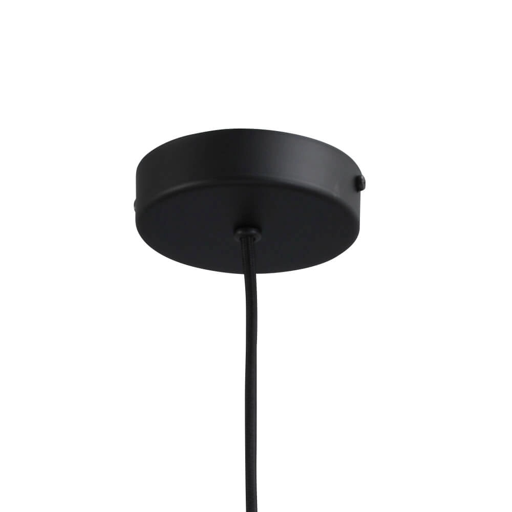 Hanglamp zwart Porto met Nicolette green glas - Ø 20cm Masterlight 8718121269382
