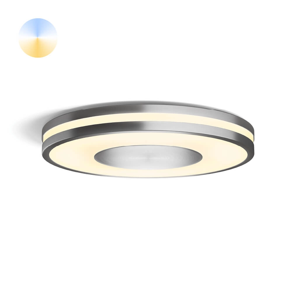 Plafondlamp Hue Being - White Ambiance Ø 34,8cm RVS