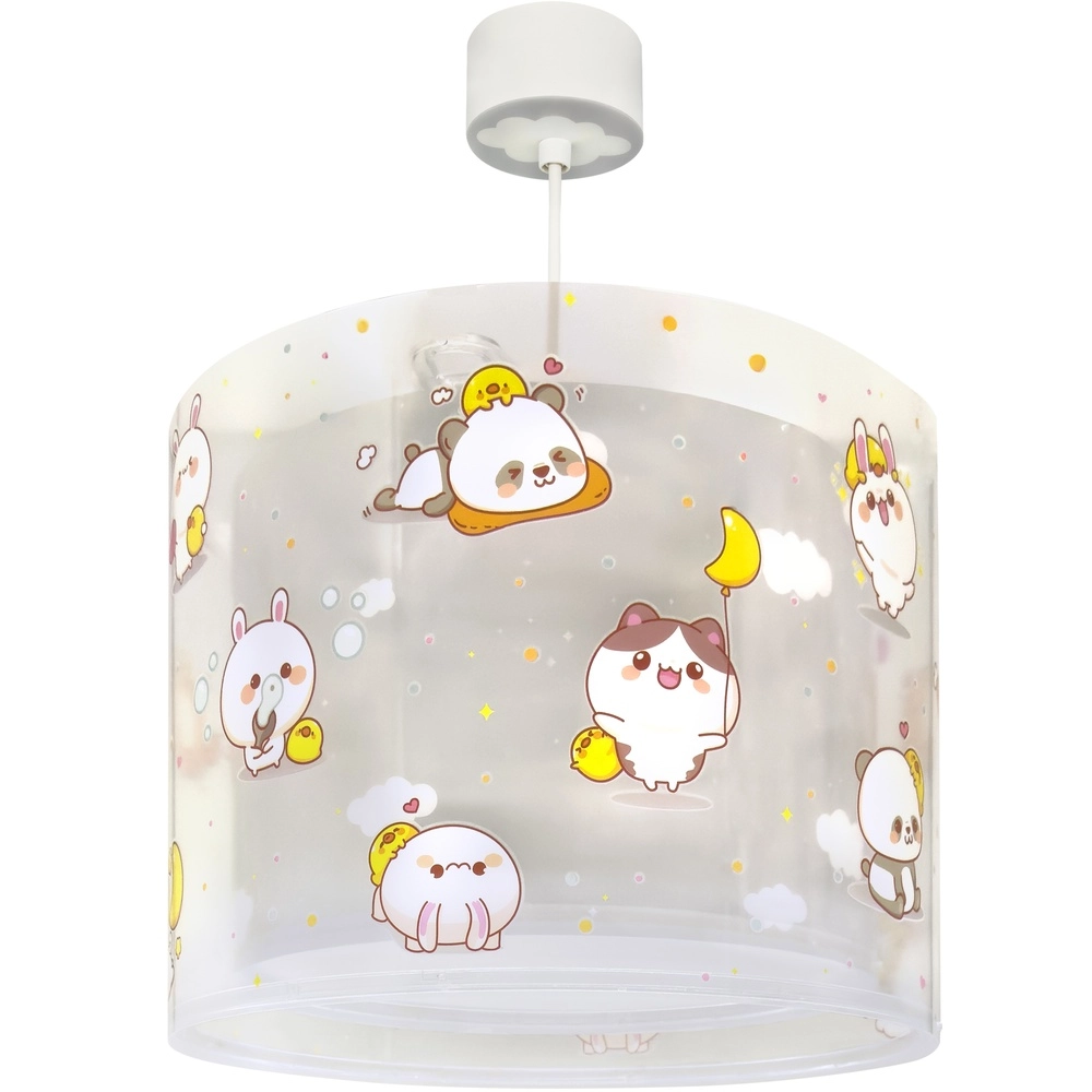Kinder hanglamp Kawaii Friends grijs glow in the dark Dalber 8420406002682