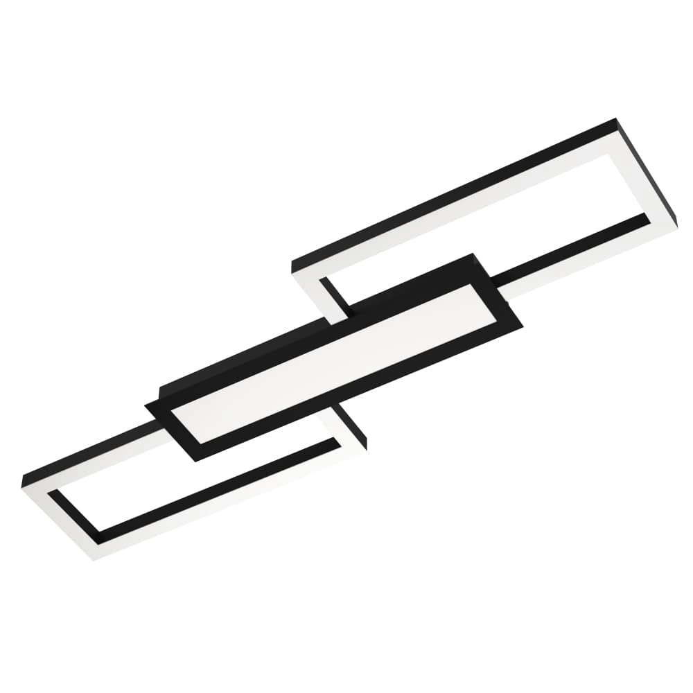 Zwarte led plafondlamp Monirote