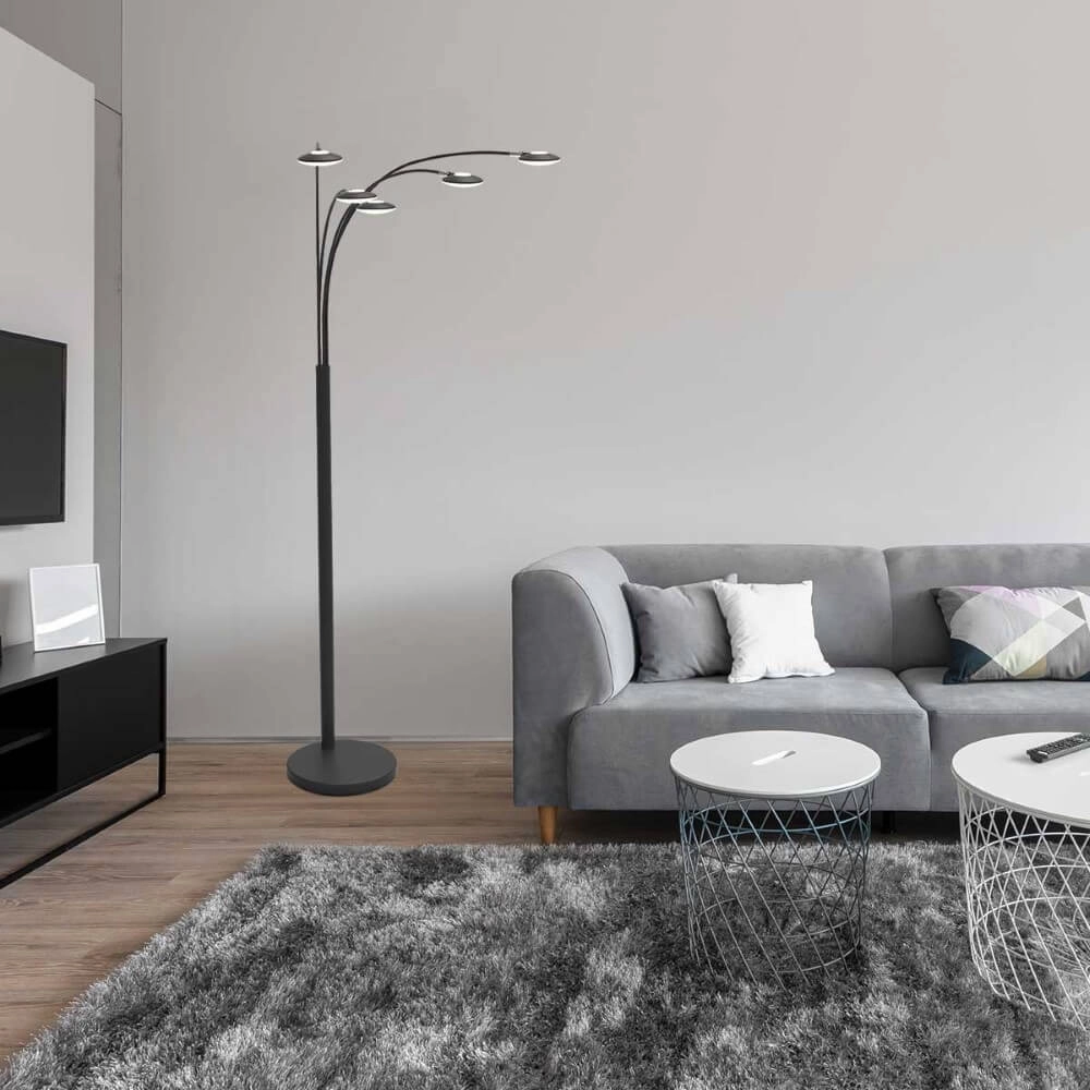 Led leeslamp Synna zwart Steinhauer 8712746153026