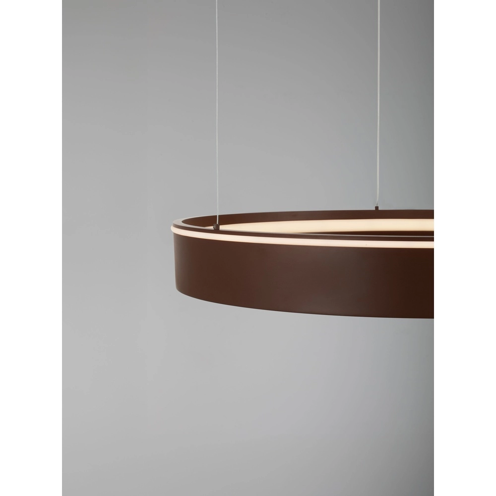 Moderne hanglamp Olivia bruin Ø 78cm Lyora 5212017494252