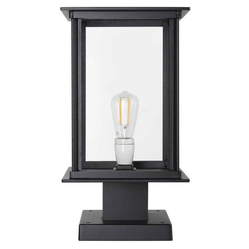 Moderne sokkellamp Capital zwart KS verlichting 8714732777506
