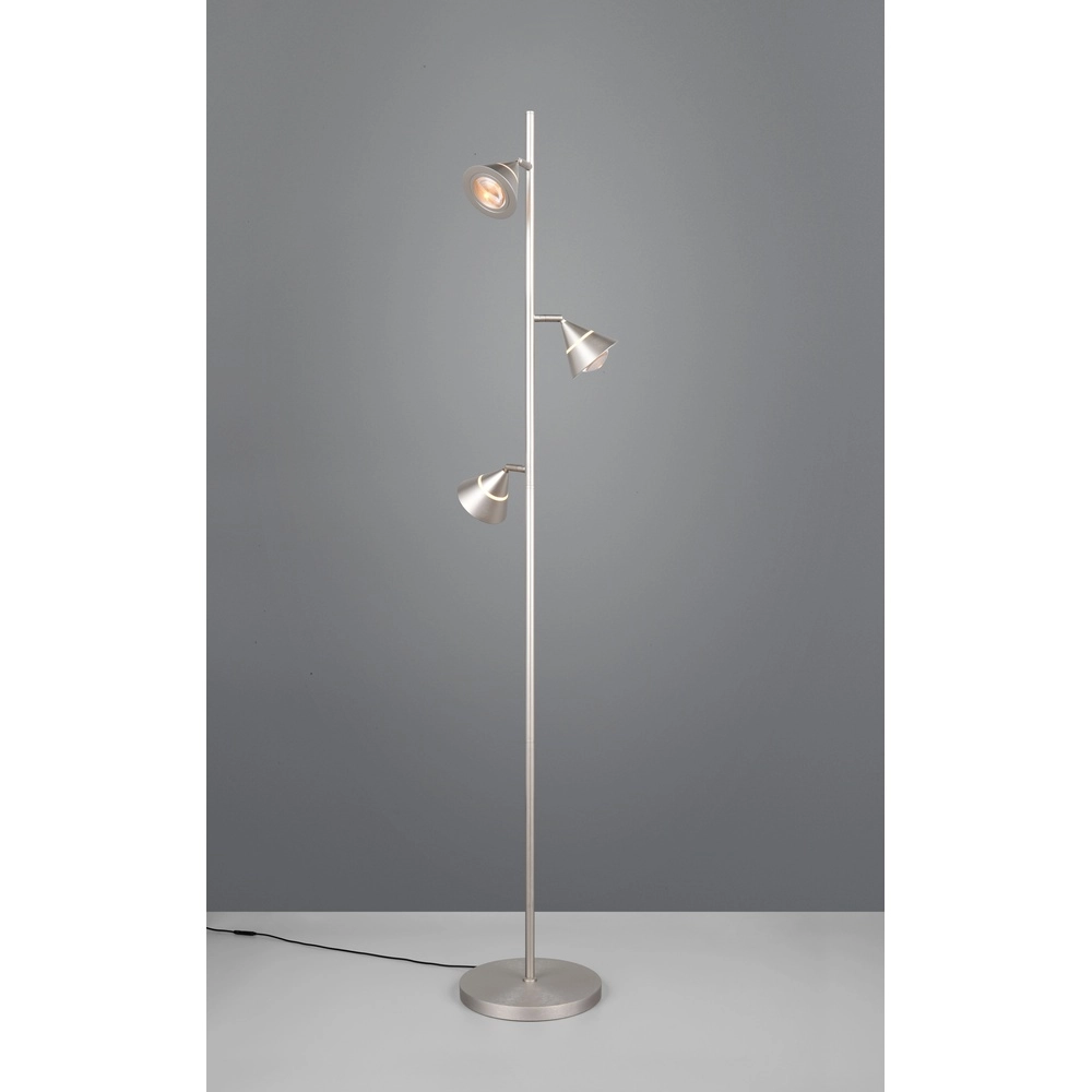Vloerlamp Romeo nikkel Trio 4017807675375