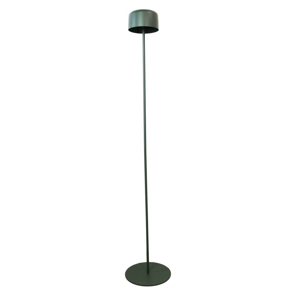 Strakke terraslamp Roccanova solar groen met usb
