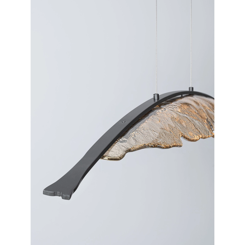 Design hanglamp Amado antraciet met mokka 131,5cm Lyora 5212063500280
